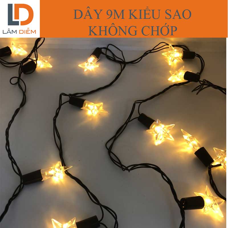 Dây đèn led 9m trang trí nhấp nháy bi kiểu bi