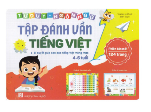 Sách tập đánh vần tiếng việt dành cho trẻ từ 4 đến 6 tuổi phiên bản 124 trang