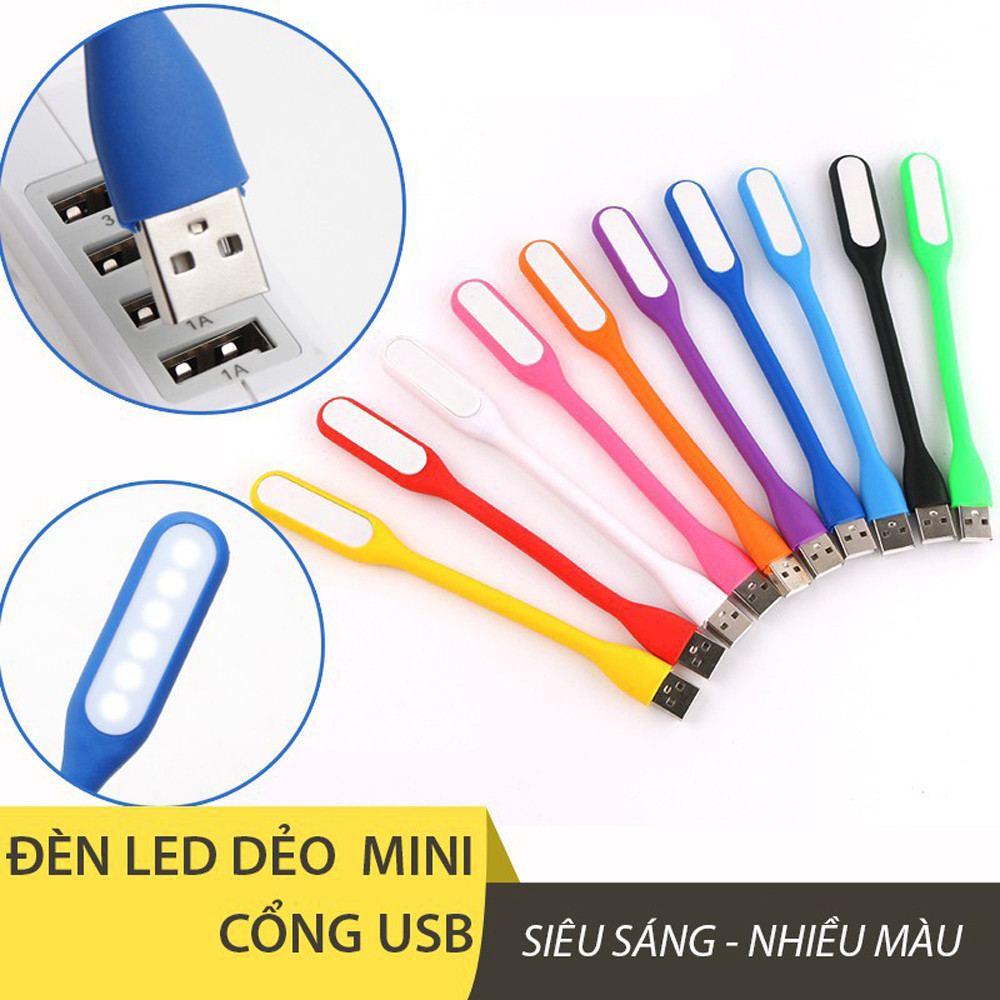 Đèn led usb 28 bóng siêu sáng uốn dẻo xoay 360 độ - đèn usb dẻo - đèn led đọc sách bảo vệ mắt cổng usb , phụ kiện cắm cổng usb sạc dự phòng, laptop