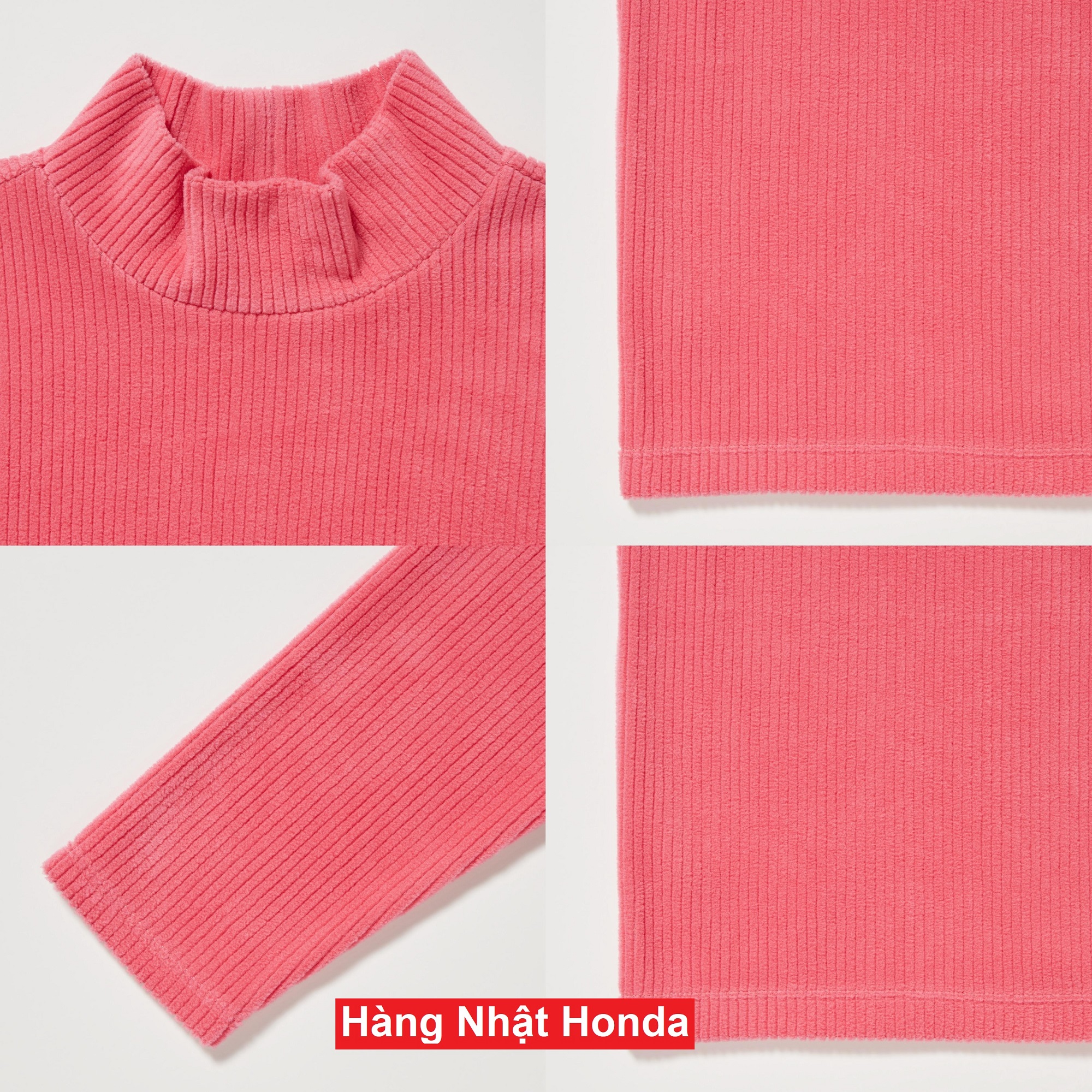 [Auth Uniqlo] Áo Nỉ Dạ Lông Cừu Cao Cổ Trẻ Em - Tag Nhật