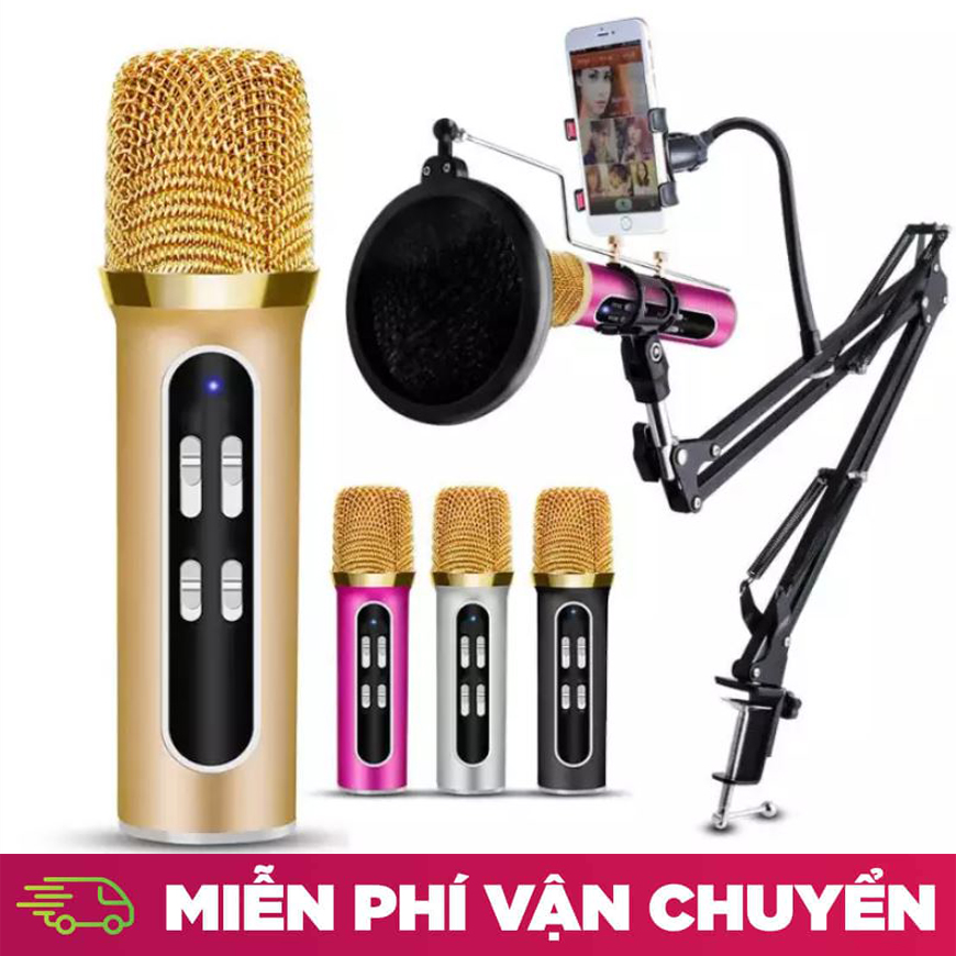( SALE 50% ) Mic Thu Âm , Micro livestream C11, Micro livestream giá rẻ - Mua ngay Micro C11 ( Loại 1, Đủ Phụ Kiện) , Thu Âm, Hát Karaoke, Livestream trên điện thoại 3 in 1 - Bộ micro thu âm karaoke livestream cực đỉnh C11 cho bạn trẻ