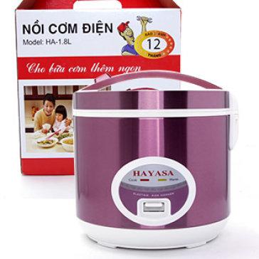 Nồi cơm điện cao cấp chống dính nắp cài Hayasa HA-1.8L 1.8lít