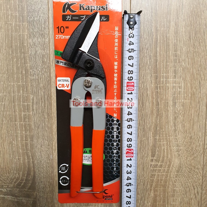 Kéo cắt tôn mỏ nghiêng 45 độ kích thước 10 inch hãng kapusi nhật bản, bảo hành 12 tháng