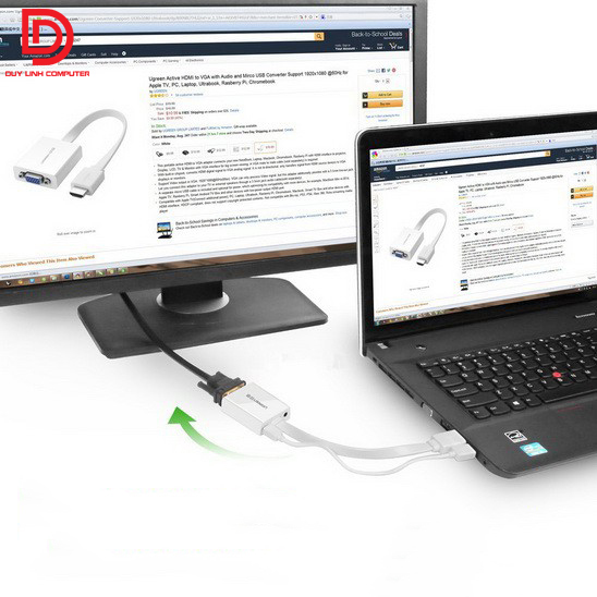 Cáp chuyển HDMI sang VGA Ugreen 40247