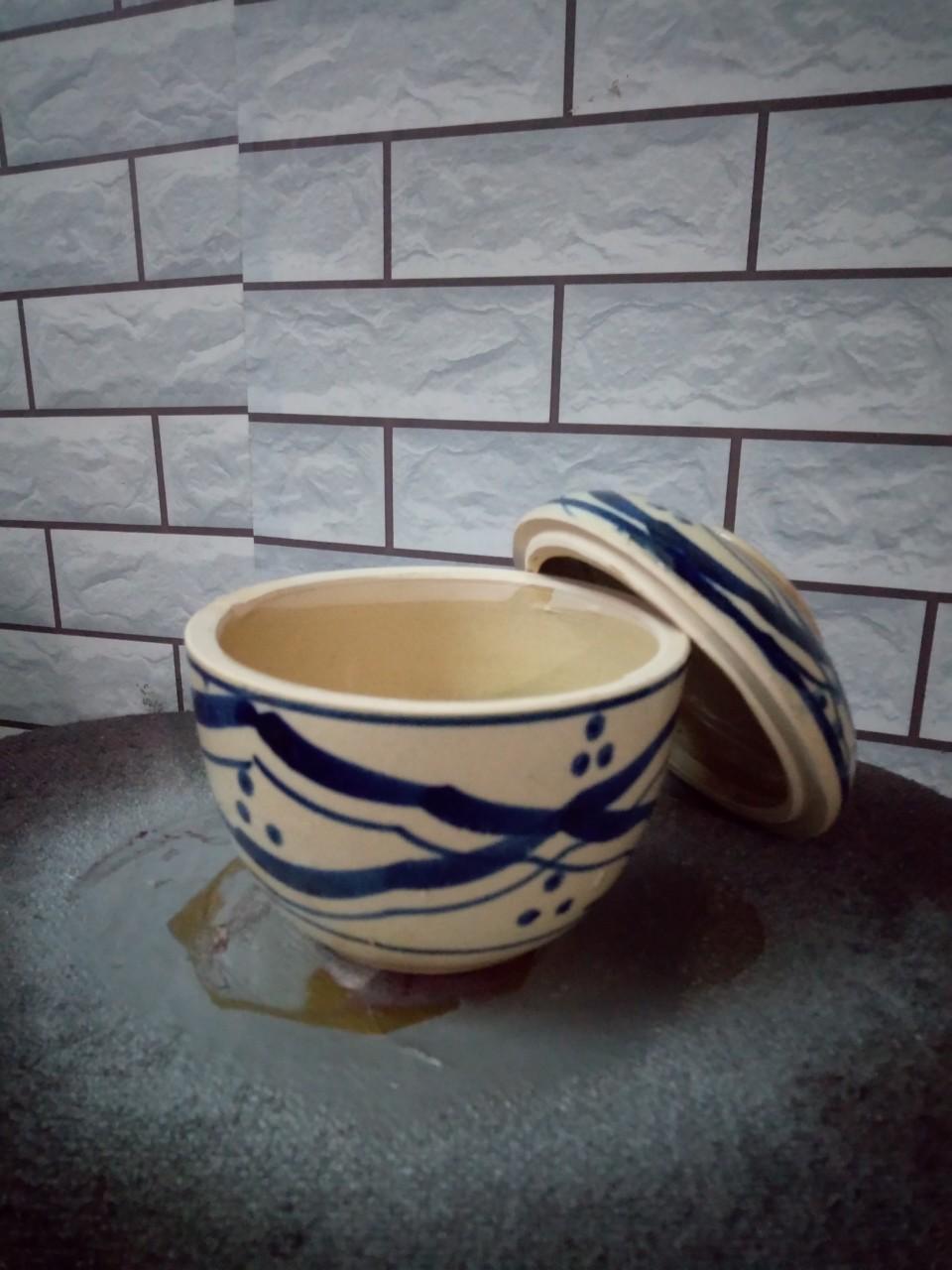 Thố sành, hủ đựng 13 cm ( 2 thố )