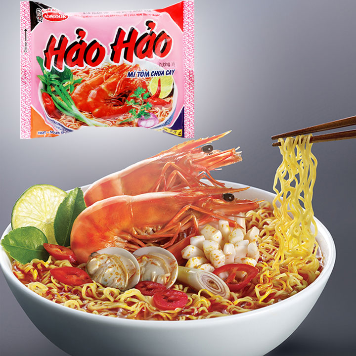 Thùng 30 gói mì tôm Hảo Hảo chua cay 75g