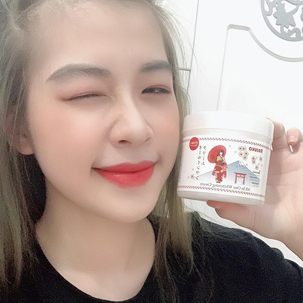 [Hasuko] All In One Whitening Cream Kem Ủ Trắng