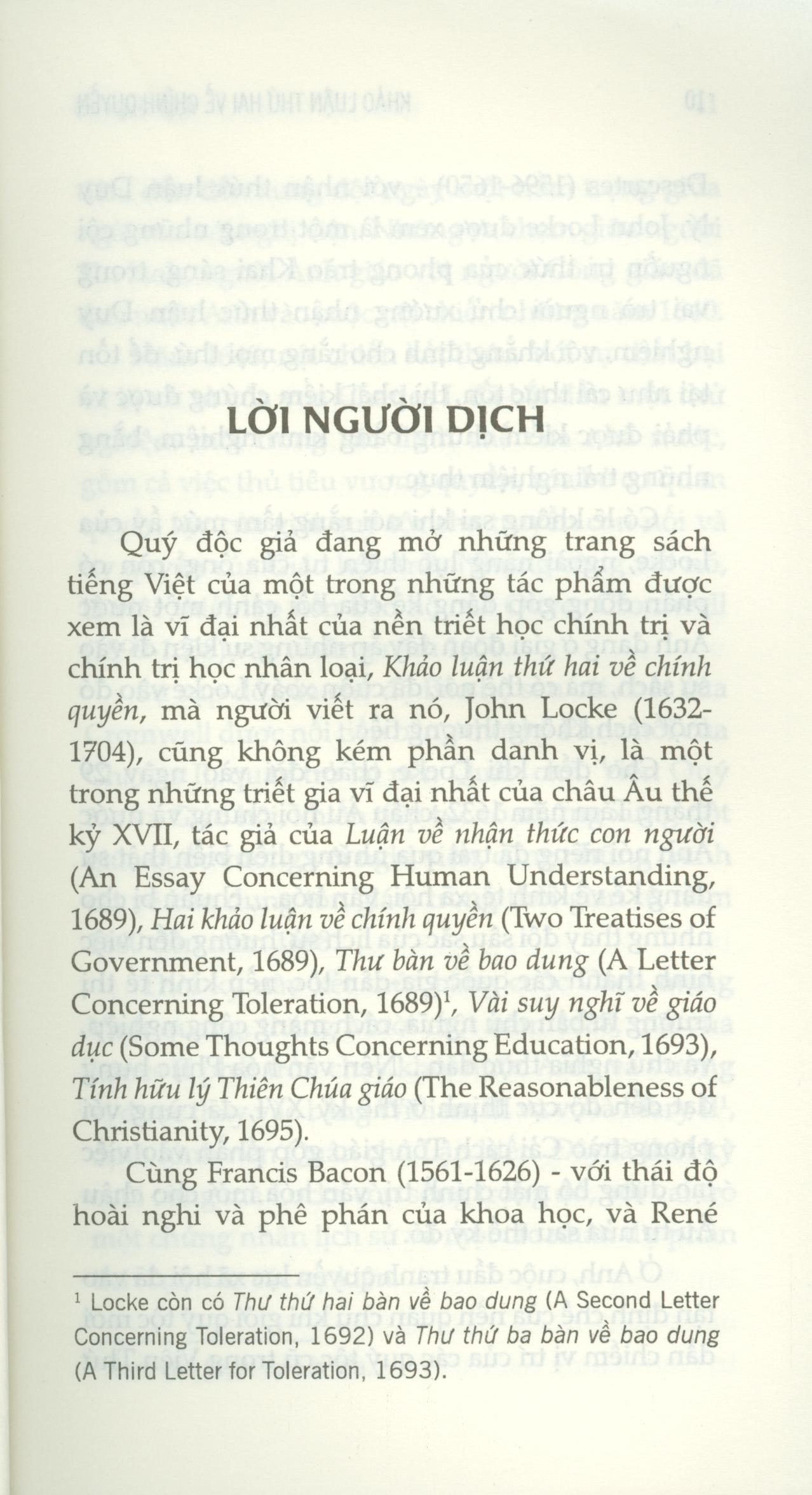 Khảo Luận Thứ Hai Về Chính Quyền