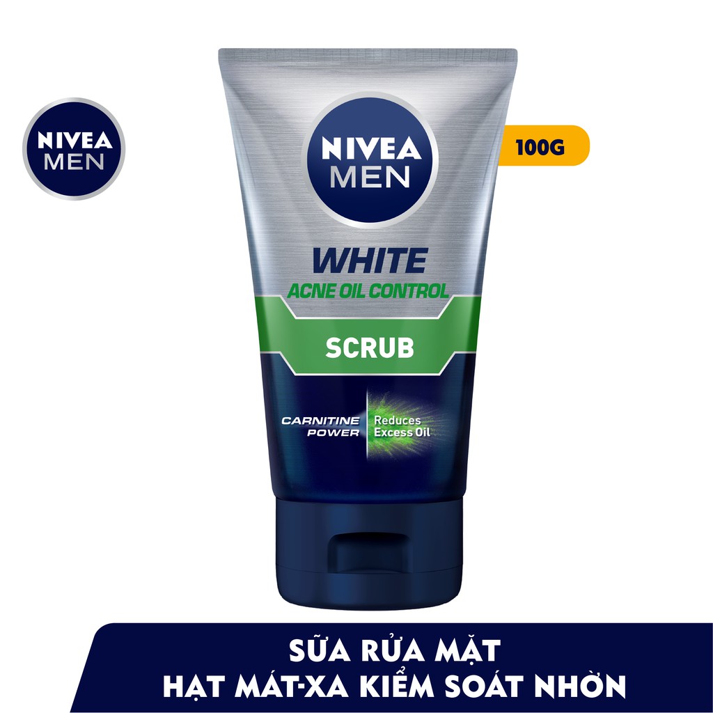 Sửa rửa mặt Nivea men cho da nhờn 100g