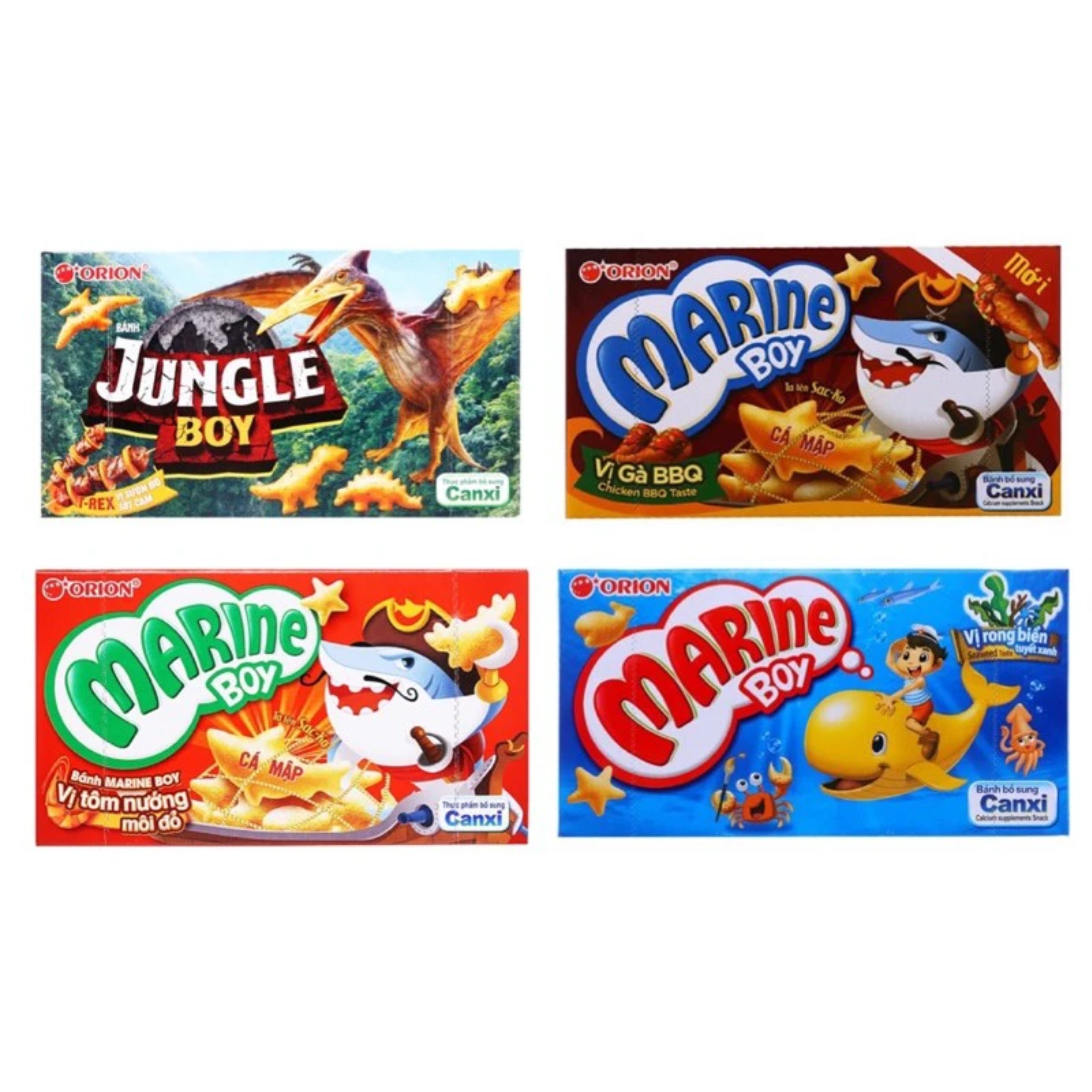 Snack Bánh cá Marine Boy Đủ Vị (1×35g)