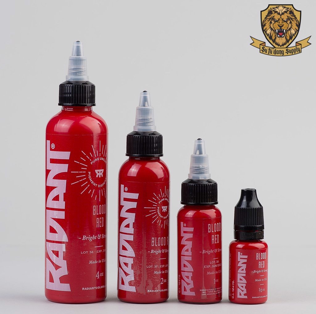 Mực xăm Radiant Red màu đỏ
