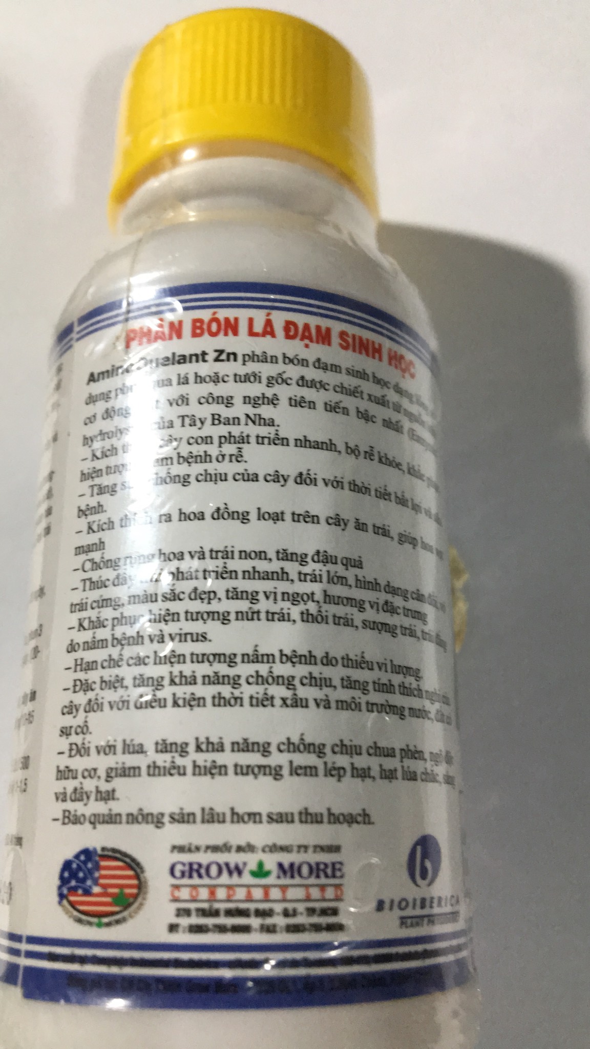 Phân bón lá AMINO QUELANT KẼM (ZN) LỌ 100ML