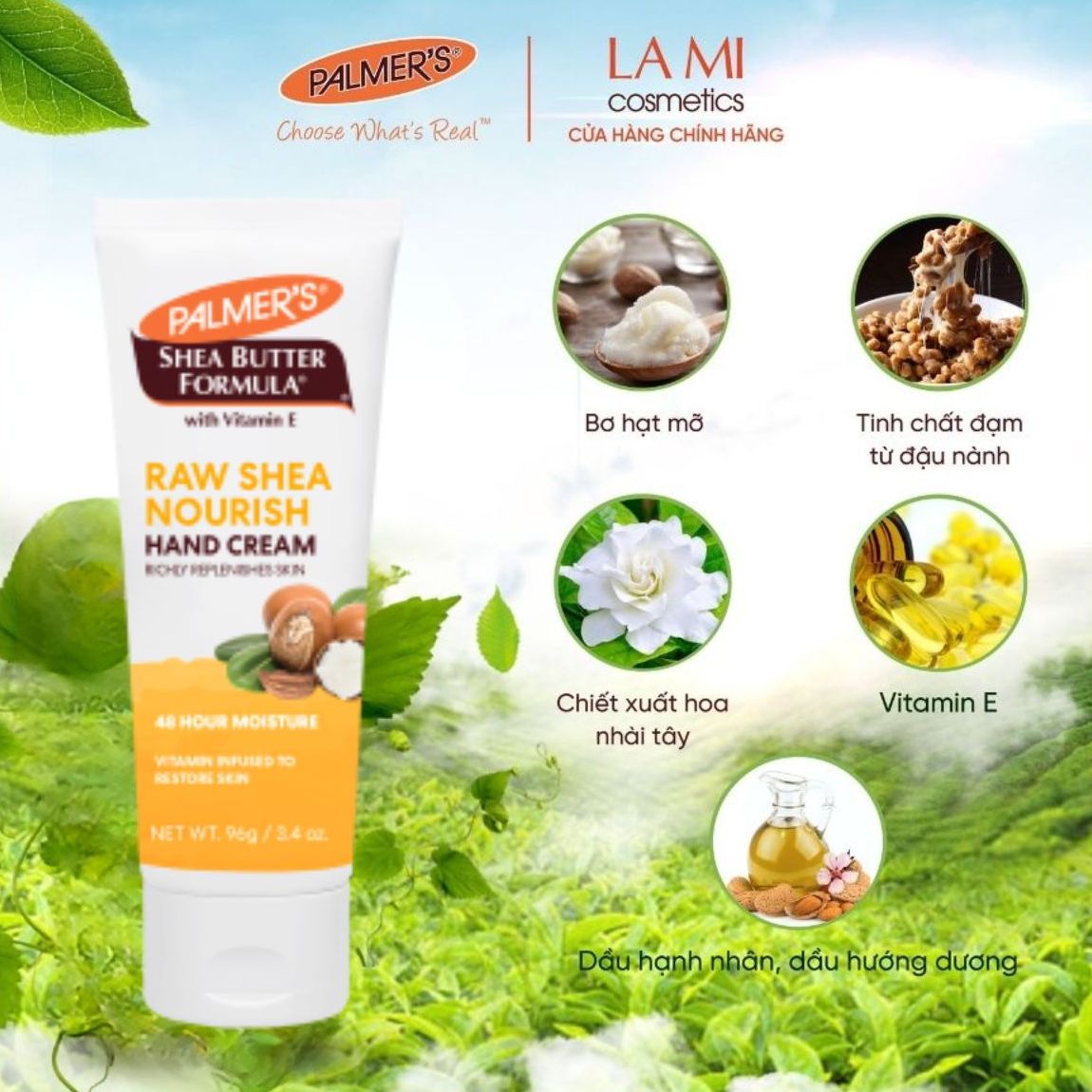 Kem dưỡng da tay giữ ẩm Bơ Hạt Mỡ Palmer's