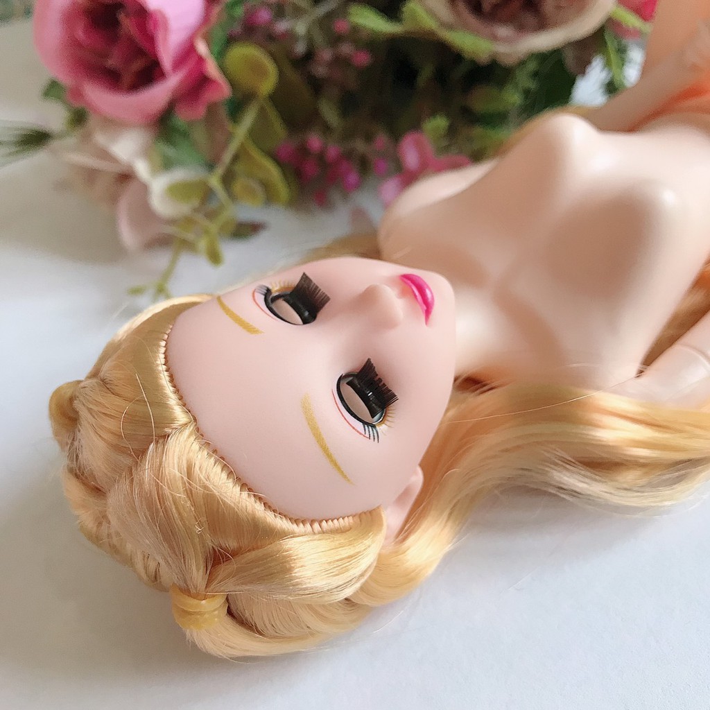 Búp bê trơn mắt chớp nhắm 30cm 20 khớp