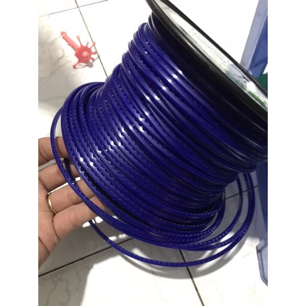 [ Đài Loan ] Dây cước gai cắt phát cỏ loại tốt. Màu xanh.  3.5 mm