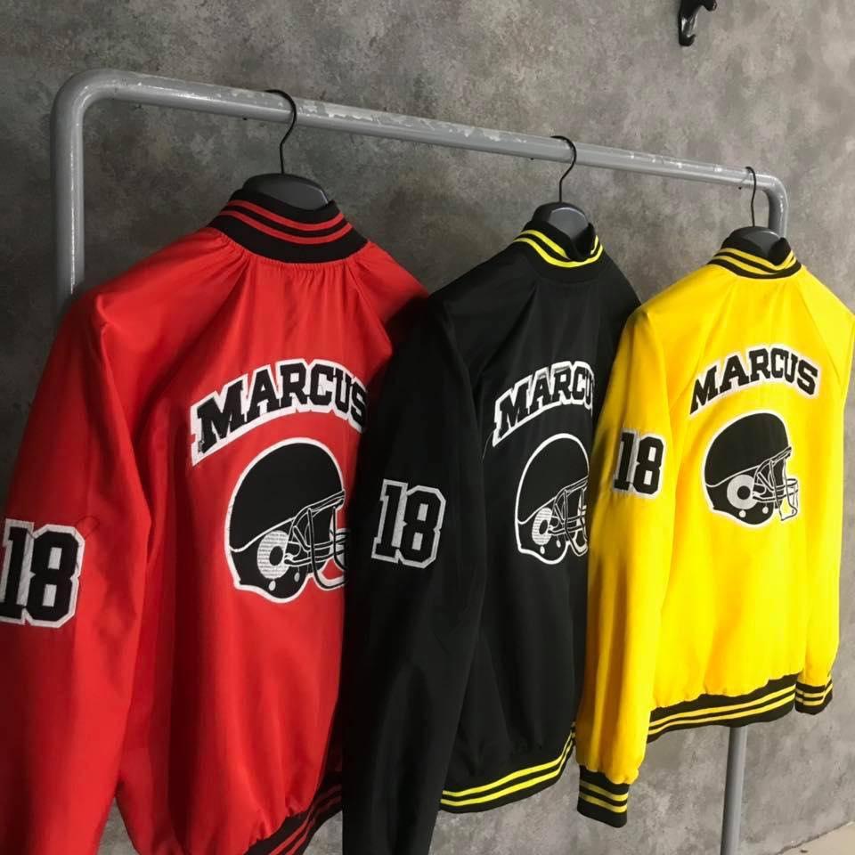 [UnisexStore] ÁO KHOÁC BOMBER MARCUS UNISEX (VÀNG, ĐEN, ĐỎ)