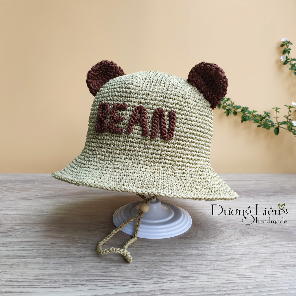 Nón Tai Gấu Handmade Cho Bé (Gắn Tên Theo Yêu Cầu)