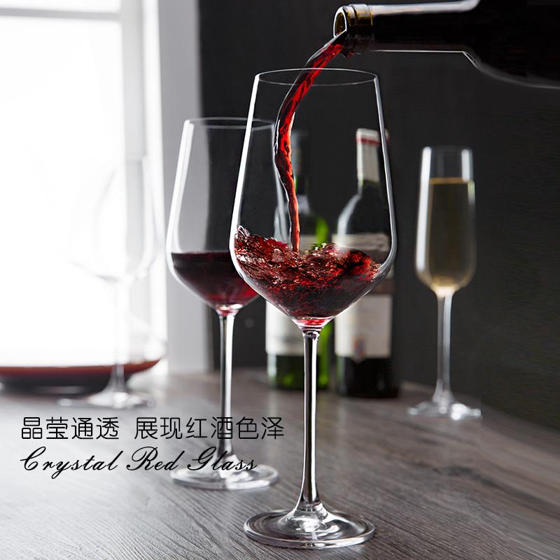 แก้วไวน์เซตสไตล์ยุโรปของใช้ในครัวเรือนติดตั้งไว้6ตัวไวน์ดีแคนเตอร์ขนาดใหญ่ 2 คริสตัลแก้วทรงสูงอุปกรณสำหรับไวน์