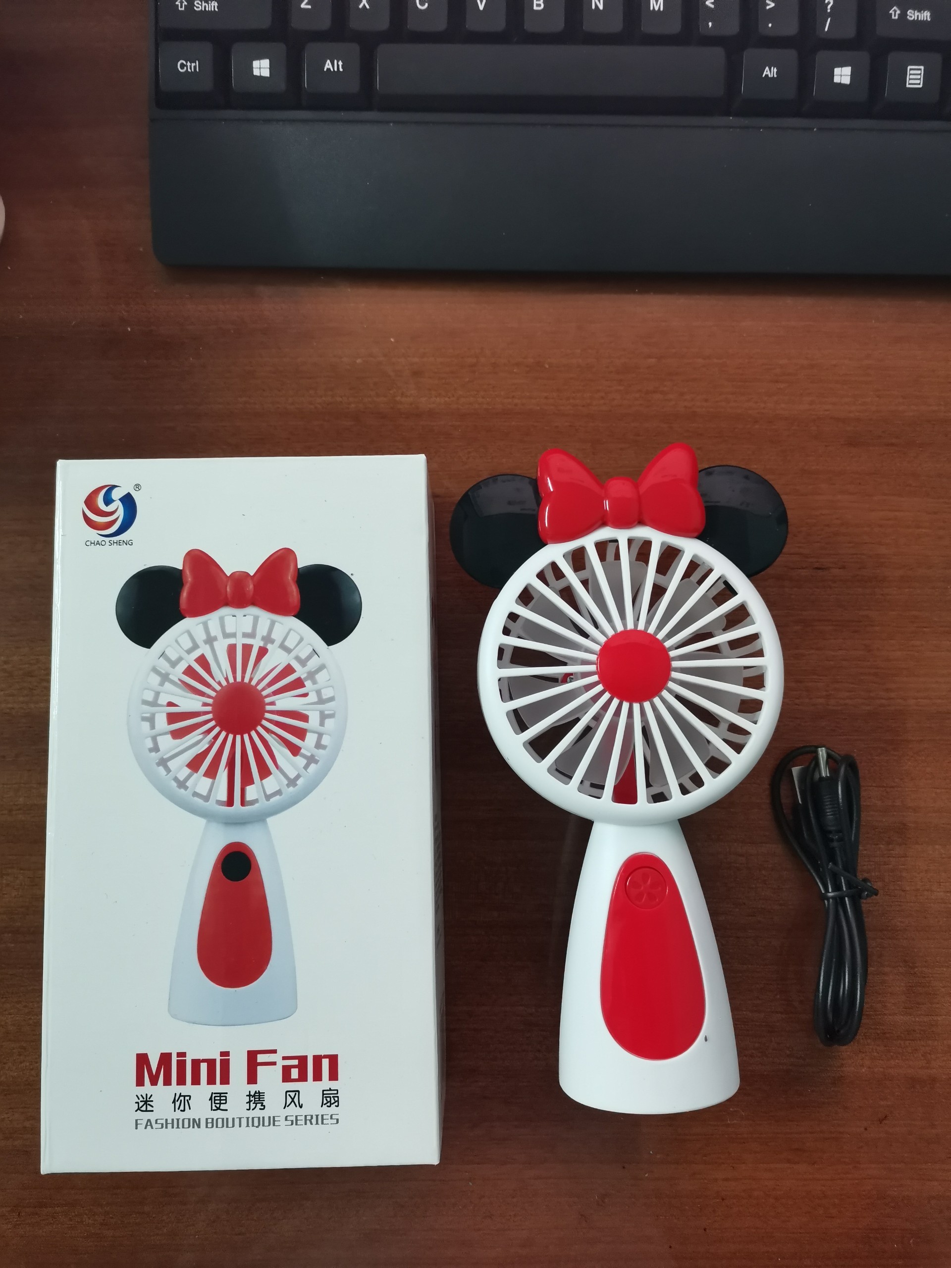 Quạt Mini Tích Điện Cầm Tay cute dễ thương