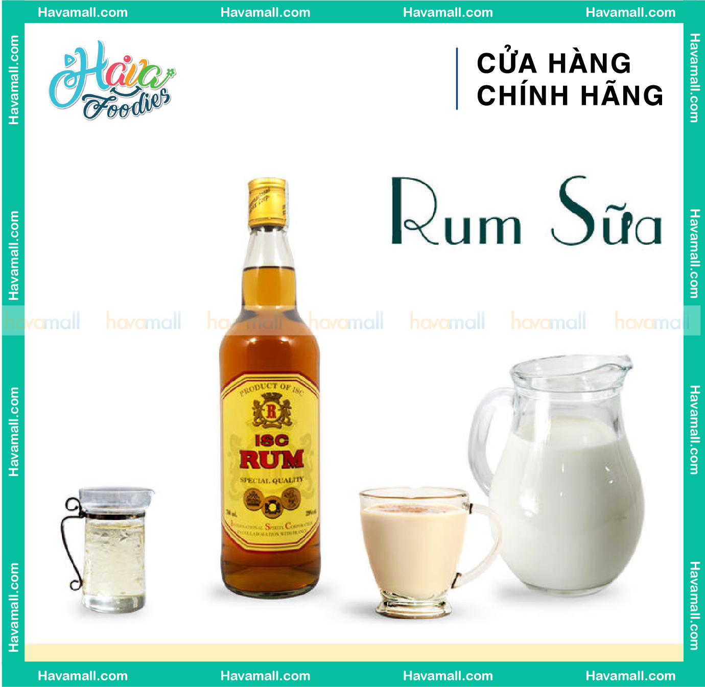 Rum ISC – Nguyên Liệu Làm Bánh, Pha Chế