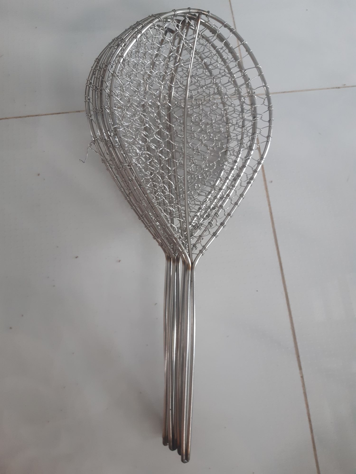 Vợt vớt cá inox ( loại trung ), 1 cặp