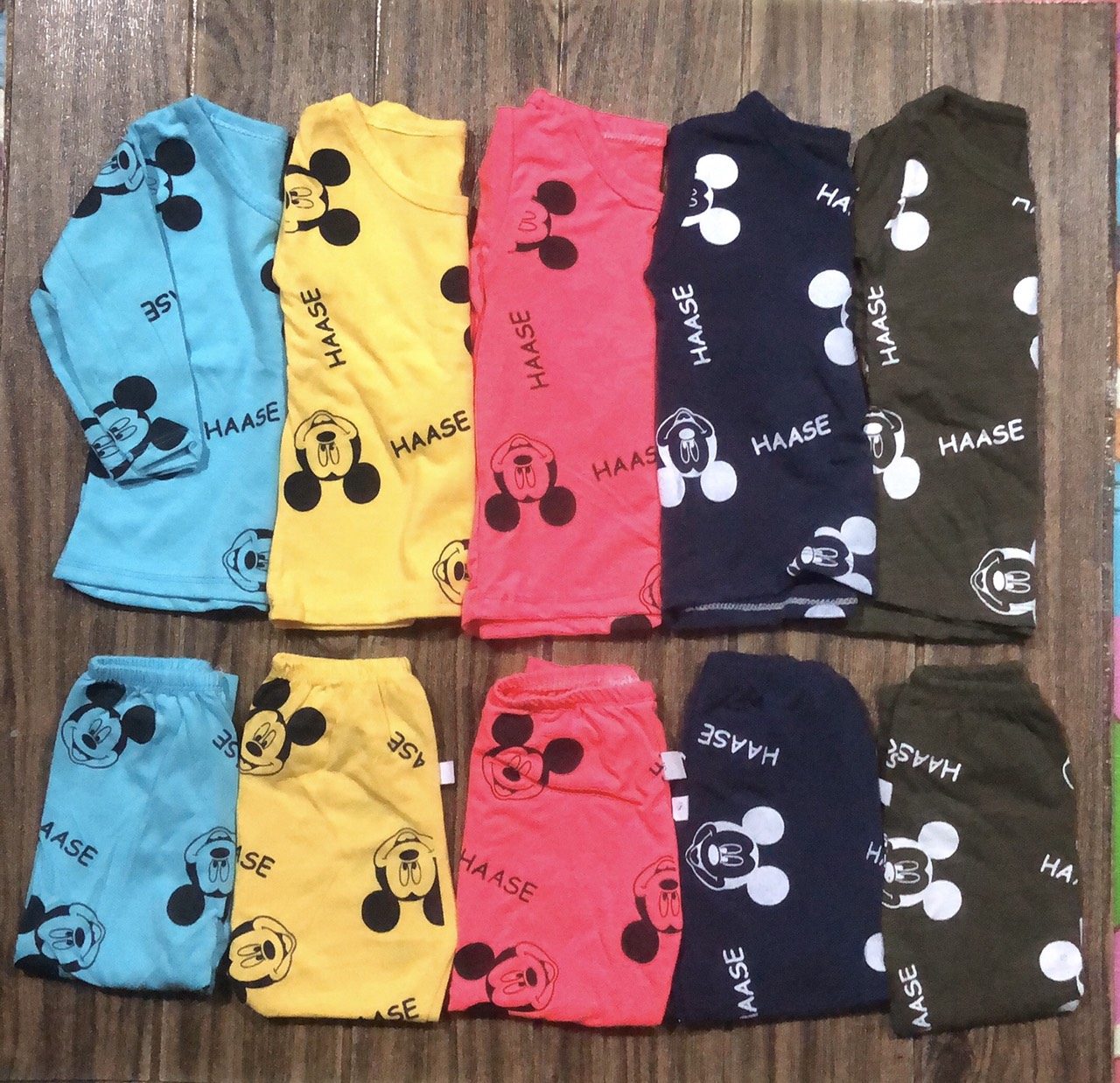 Bộ dài tay micky cho bé từ 8-18kg