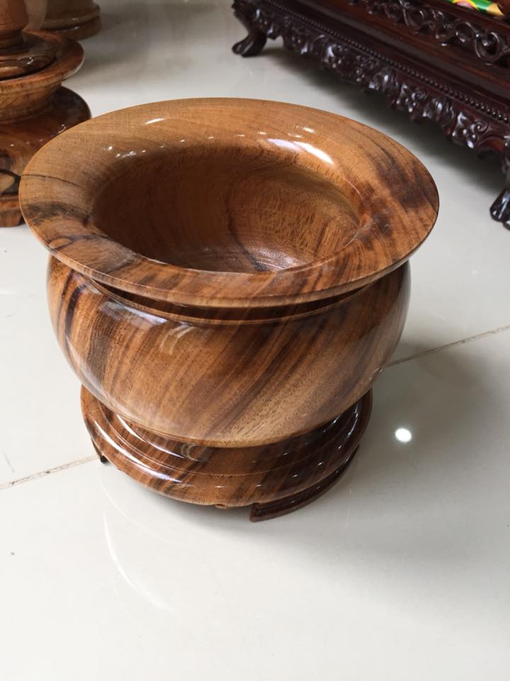 Bộ thờ 9 món gỗ bông lau