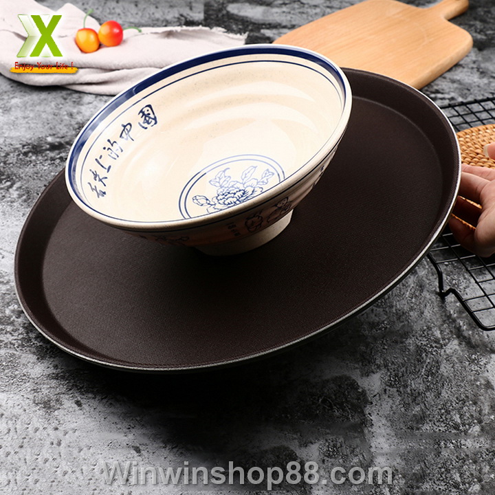[HCM]Khay phục vụ chống trượt tròn 30cm