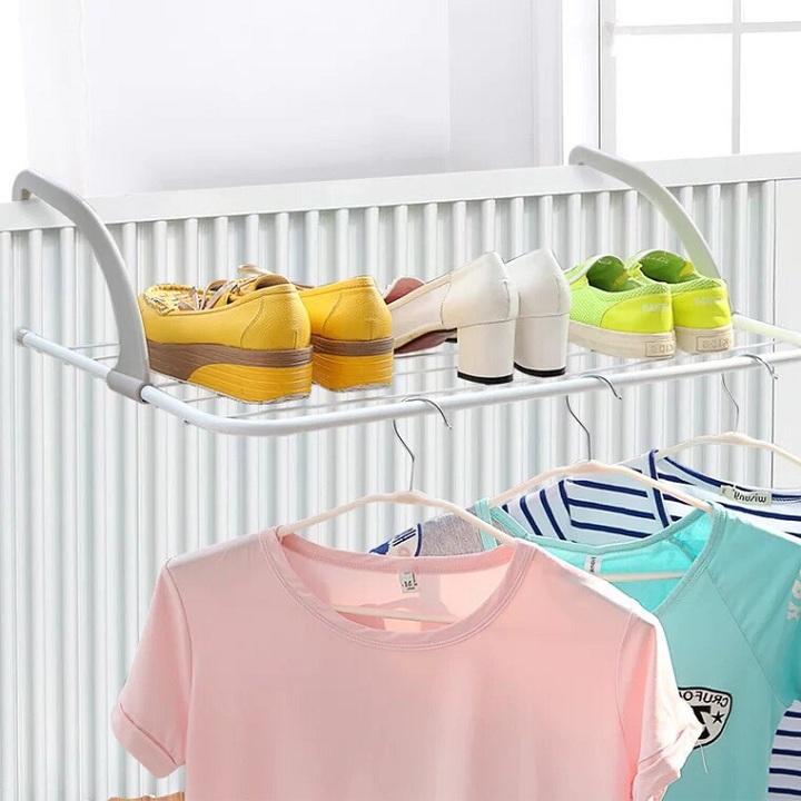 Gía phơi đồ treo ban công tiện dụng - DMA store