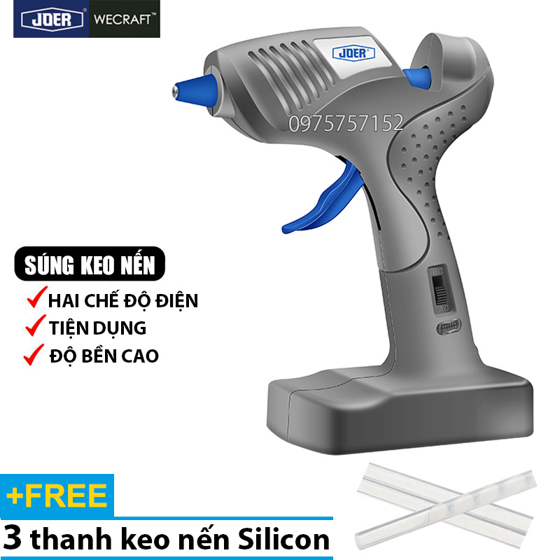Súng bắn keo nến silicon không dây, chế độ nguồn điện kép 20W JOER, máy bắn keo nến thế hệ mới, tiện dụng, độ bền cao, nóng nhanh, súng keo nến, dụng cụ bắn keo nến nhỏ, súng bắn keo nến nhỏ