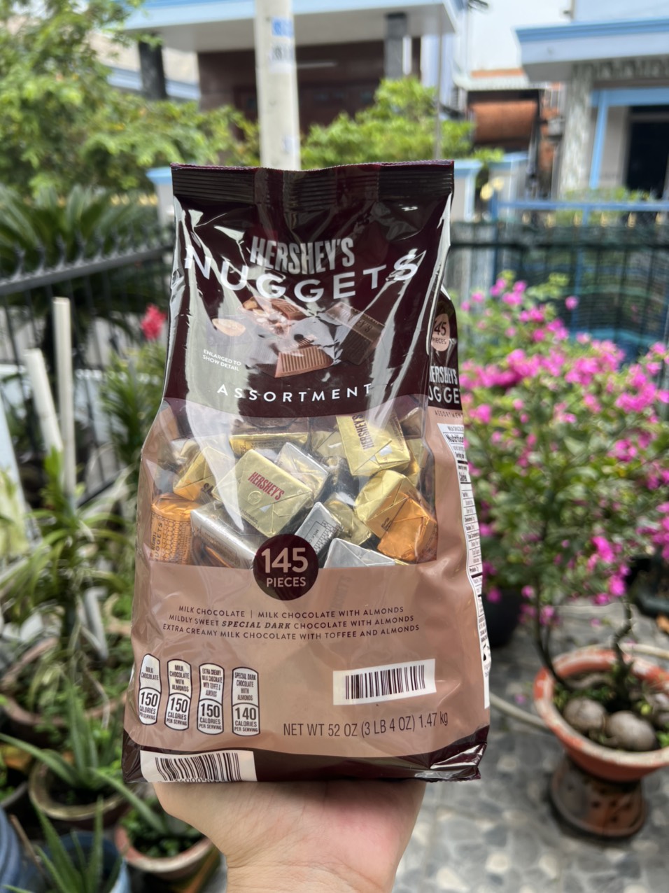 Socola Hershey Nuggets 145v. choôclate date 3/24