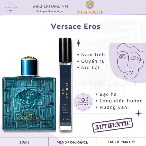 [Chiết 10ml] Nước hoa nam Versace Eros EDP (bản mới nhất)