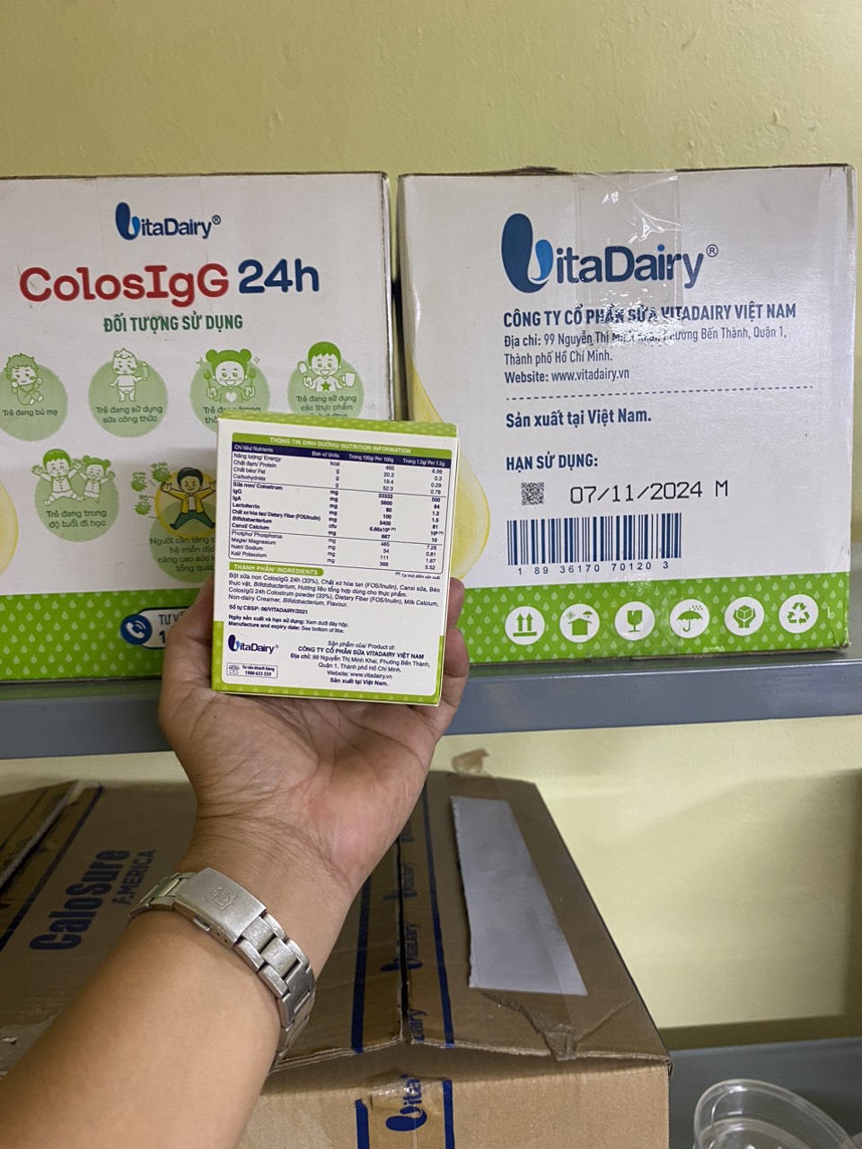 Sữa non ColosIgG 24h dạng hộp 45G ( 30 gói x 1.5g)