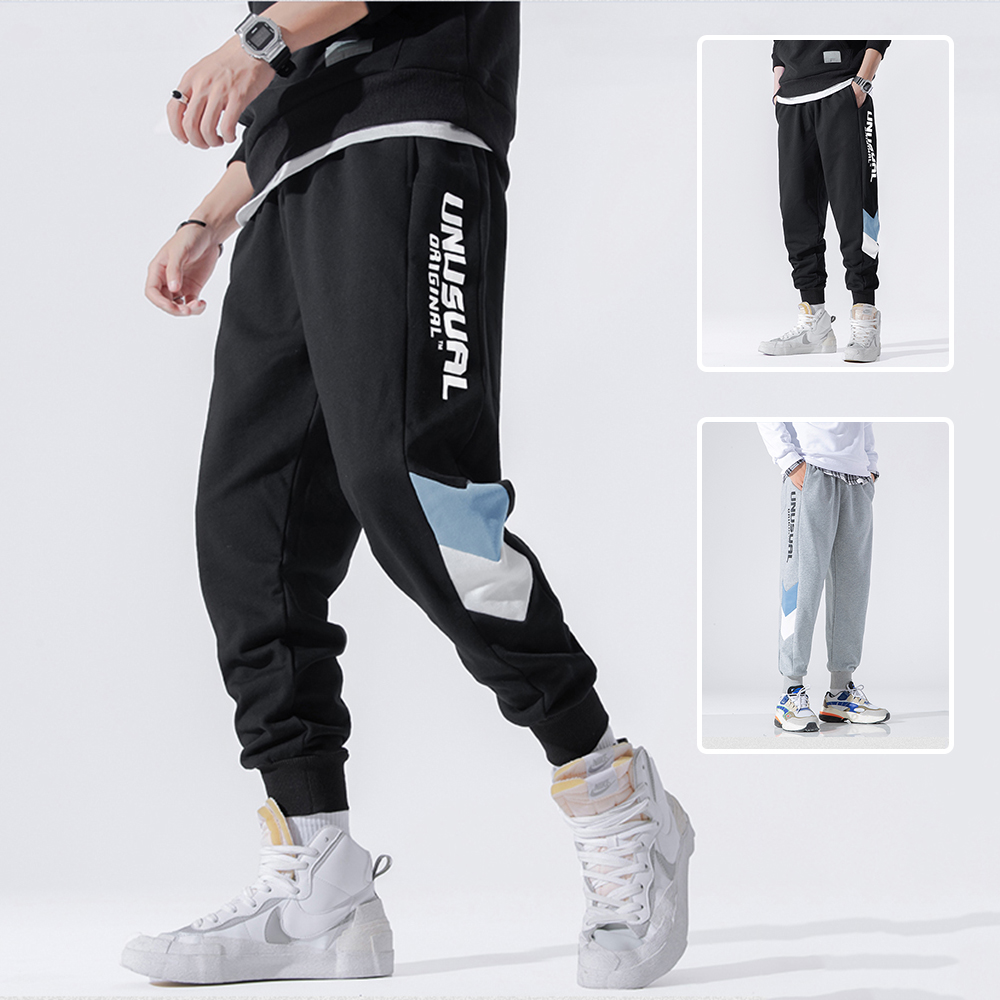 Quần JOGGER Túi Phối Chữ Sọc Sườn Và Họa Tiết Mũi Tên Cá Tính Năng Động Hàn Quốc Thời Trang FORYOU JOGGER NAM 9000086C