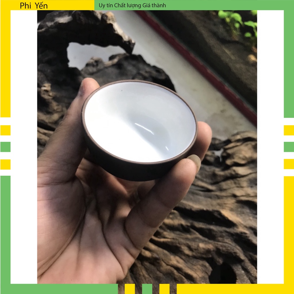 Chén trà Tư sa Tử bạch 50 cc COMBO 6 CHÉN UỐNG TRÀ LOẠI 50ml