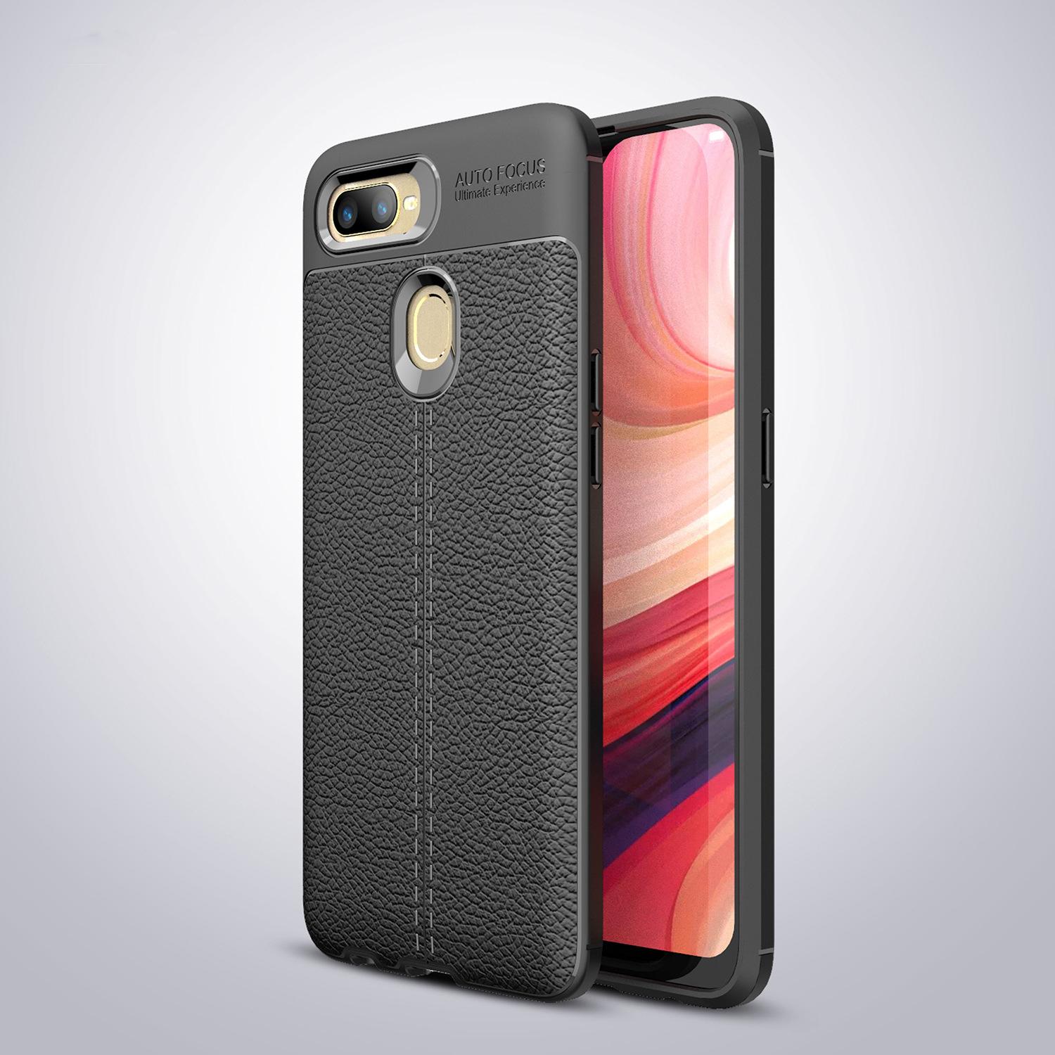 [HCM]Ốp Lưng điện thoại OPPO A5S silicone da auto chống bám vân tay