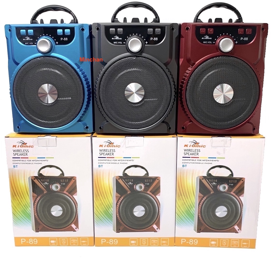 Loa bluetooth karaoke xách tay di động p88, p89 cực hay tặng kèm mic