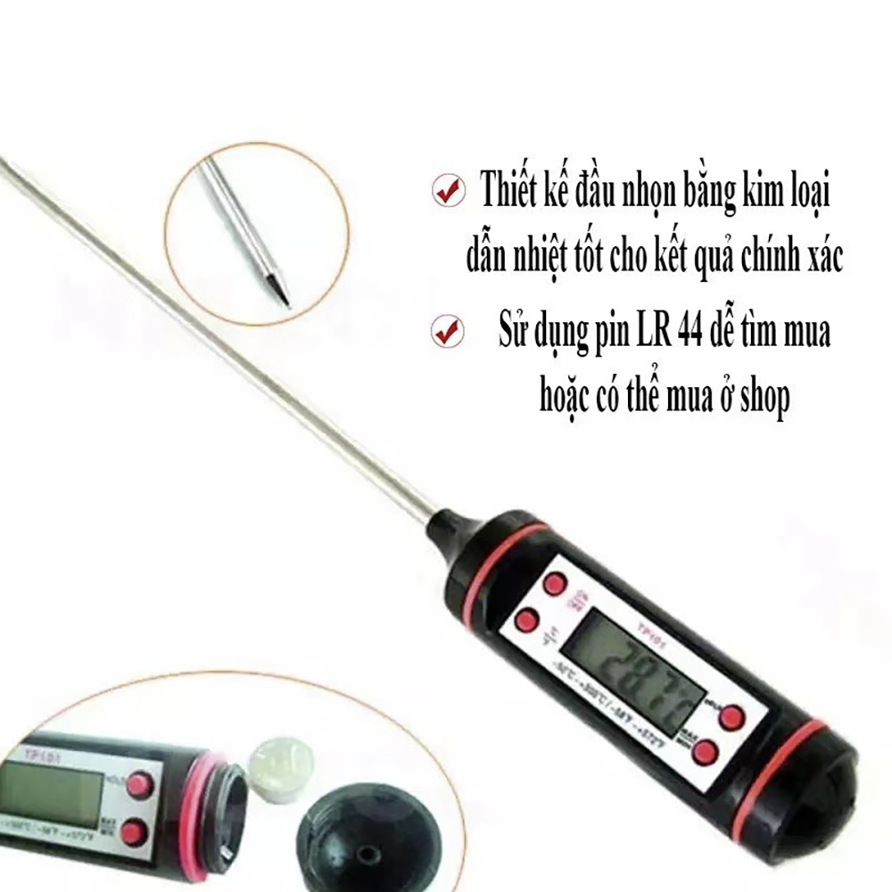 Nhiệt kế đo nhiệt độ nước pha sữa cho các mẹ