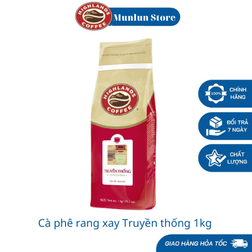 [HCM]Cà phê Highlands Coffee Bột Truyền Thống/ Traditional 1Kg - Hàng mới sản xuất