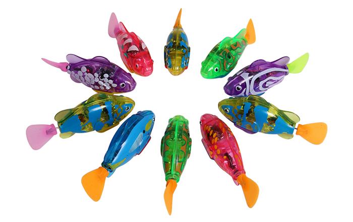 Combo 2 con Đồ chơi cá tự bơi Robo Fish có đèn led ( ngộ ngĩnh)