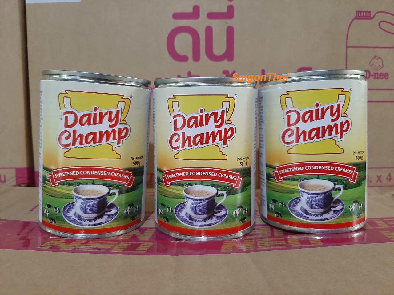 Combo 3 hộp sữa đặc có đường DAIRY CHAMP hộp 500gr Malaysia