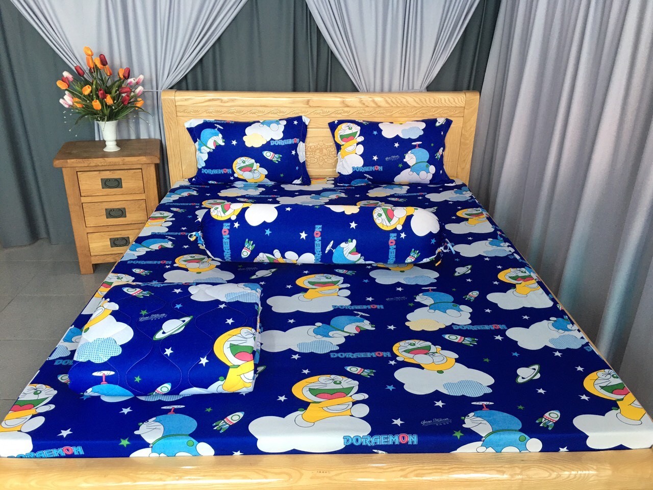 drap thun hàn mát lạnh- drap giường-grap cao cấp
