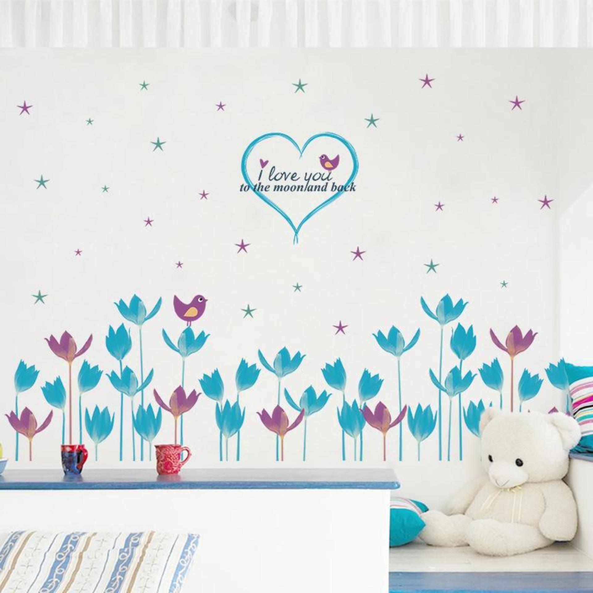 Decal dán chân tường BỤI CỎ