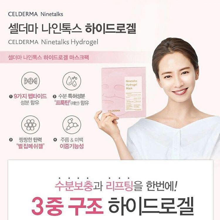 Mặt Nạ Thạch Sinh Học Celderma Ninetalks Hydrogel Mask Hàn Quốc