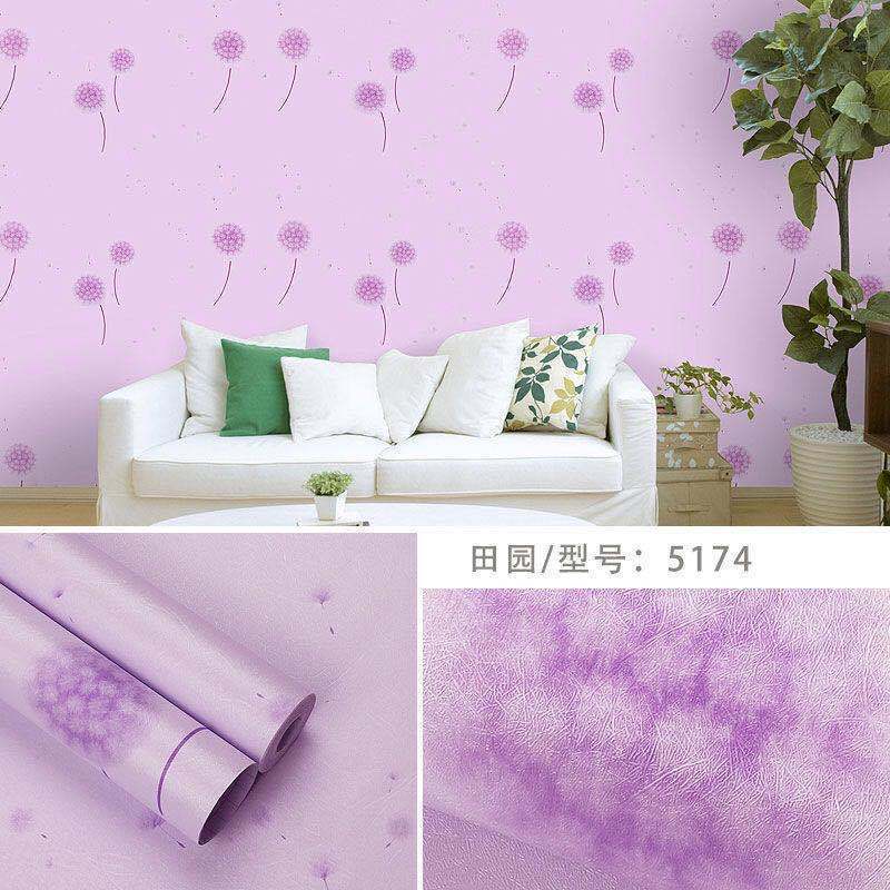 10M GIẤY DÁN TƯỜNG SẴN KEO BỒ CÔNG ANH TÍM (10m x 45cm)