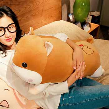 [HCM]Gấu bông chuột hamster nằm dễ thương siêu mềm mịn (50cm--->80cm) vải miniso 4 chiều cao cấp mềm mại êm ái, an toàn cho người sử dụng