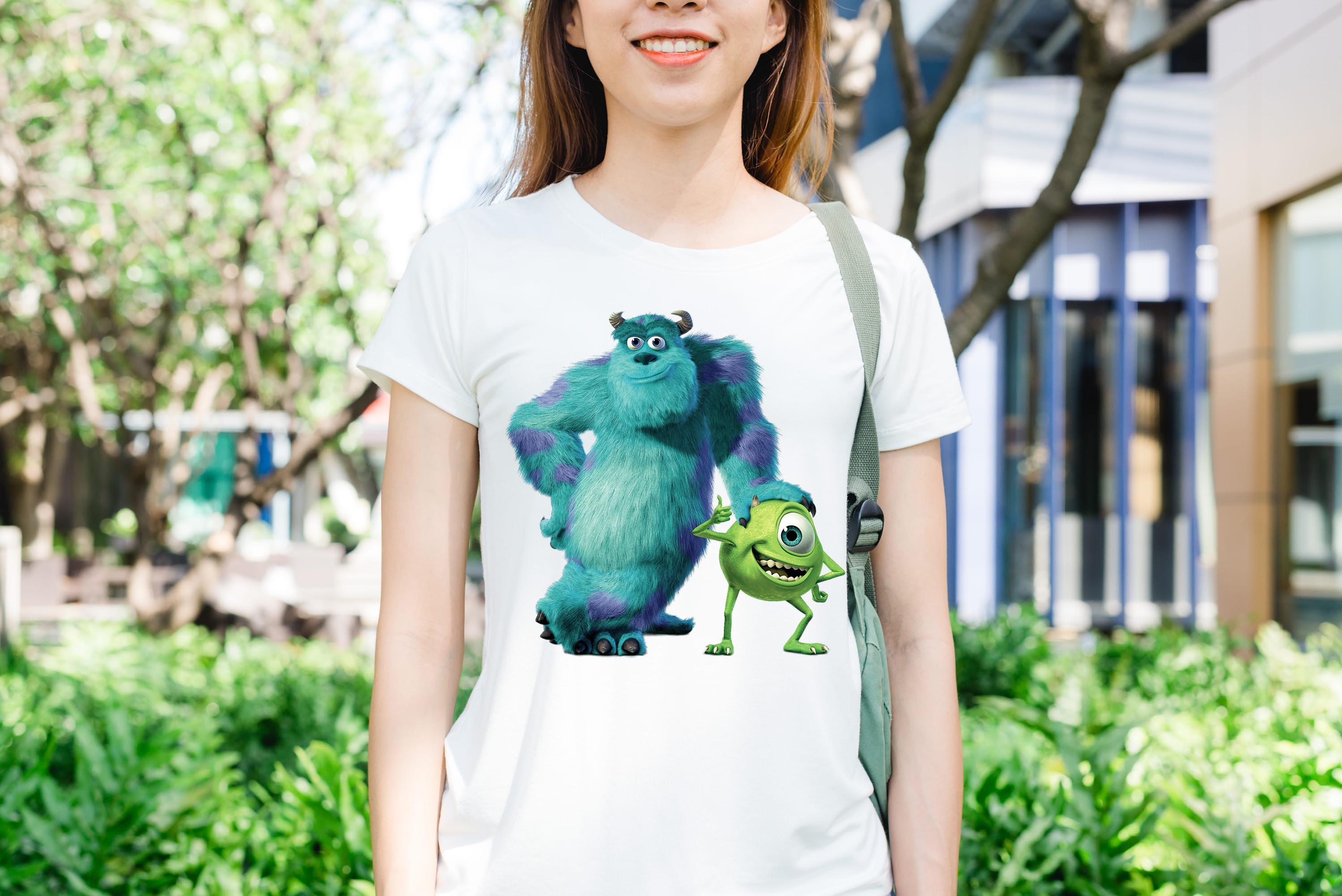 [HCM]Áo thun in hình Mike Wazowski bị bóp đầu
