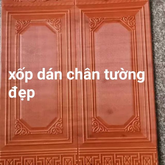 Xốp Dán Chân Tường Giả Gỗ KT 90x70cm