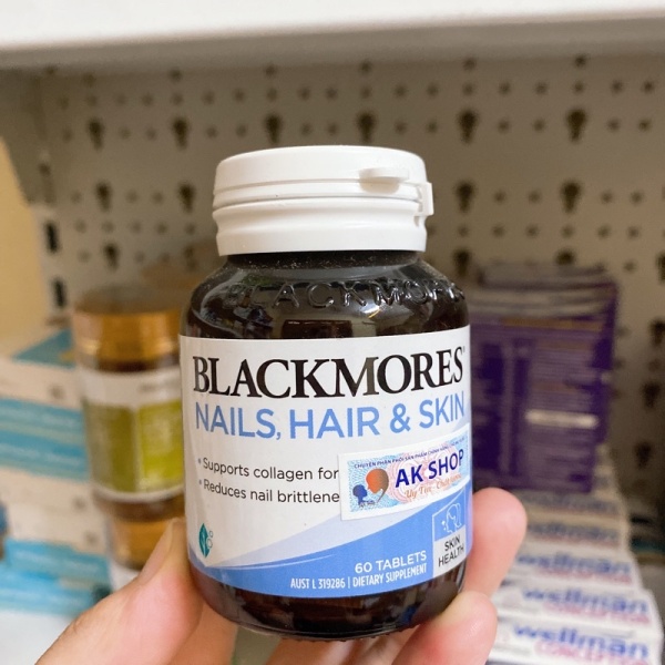 Viên Uống Nail Hair & Skin Blackmores Tốt Cho Móng, Tóc, Da nhập khẩu
