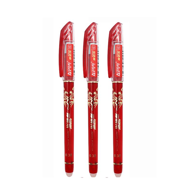 HỘP 12 CÂY BÚT XOÁ ĐƯỢC AODEMEI 3176 - MỰC ĐỎ